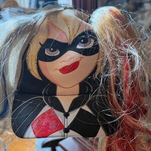 Harley Quinn Red and Black Cap with Cream Interior